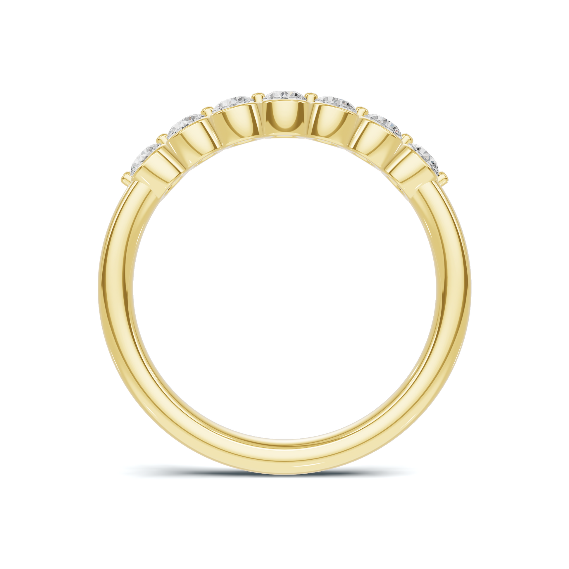 Seven Stone Bezel Ring