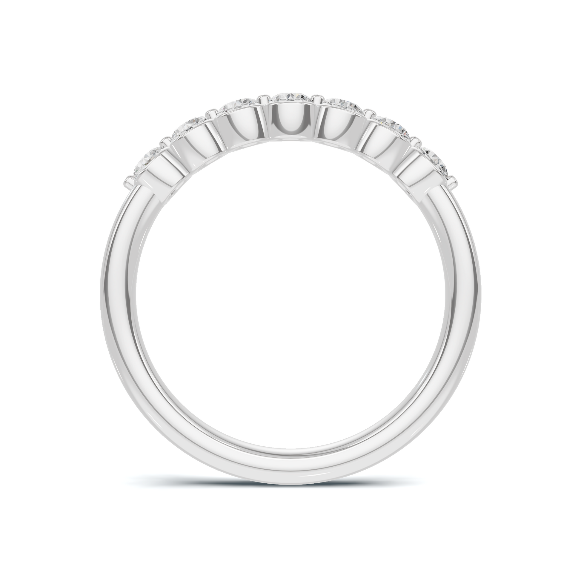 Seven Stone Bezel Ring