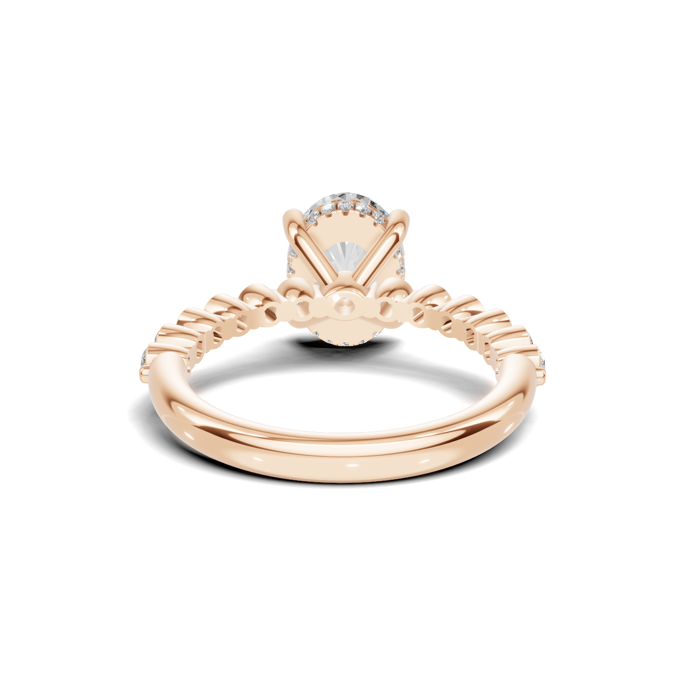 Shimmering Side Stone Ring