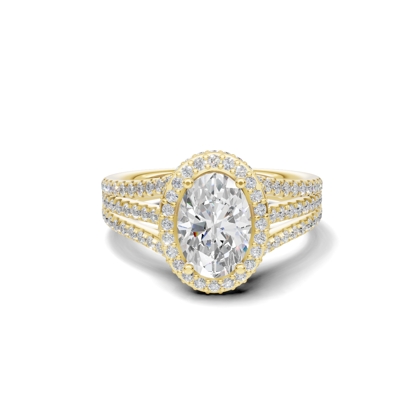 Shimmering Triple Band Ring