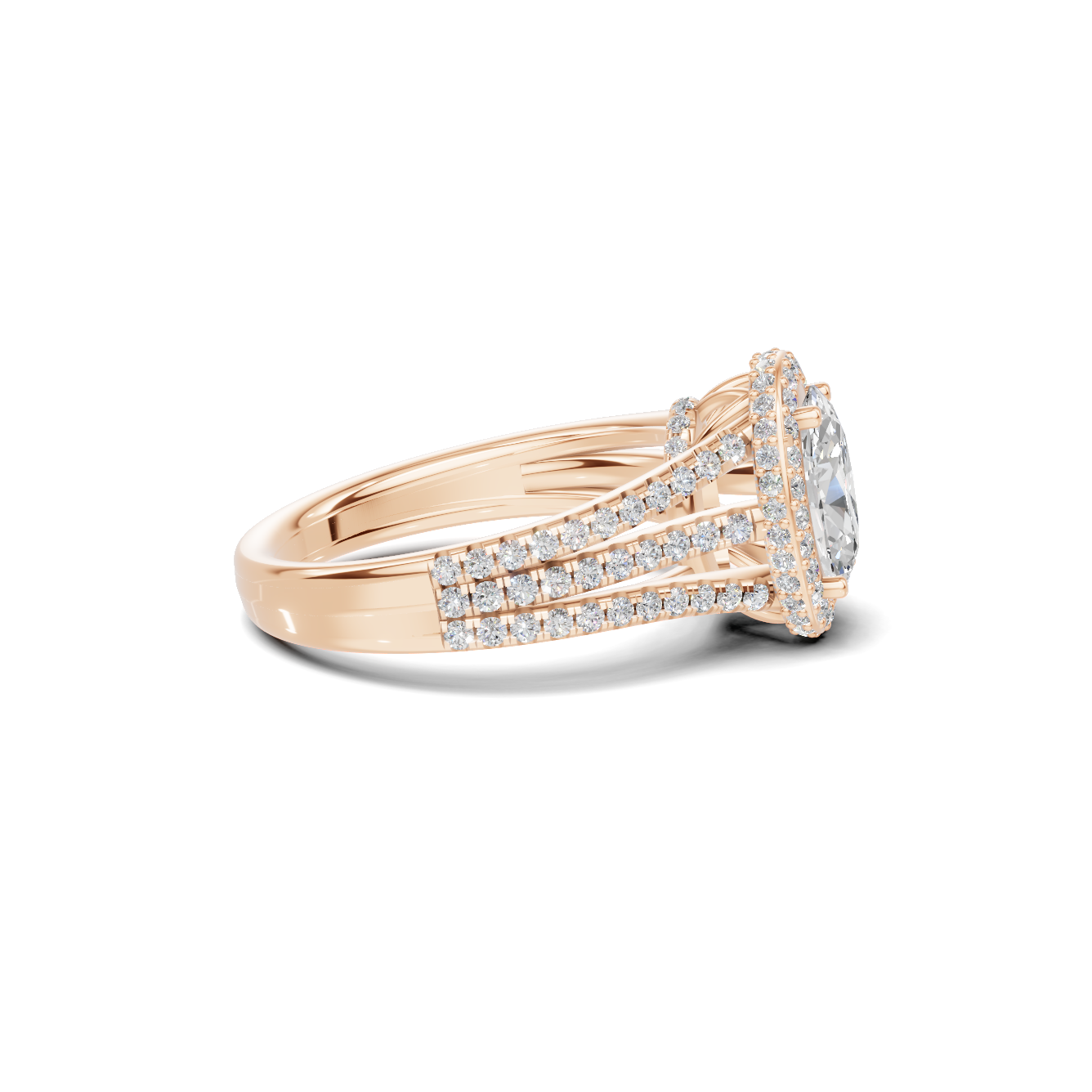 Shimmering Triple Band Ring