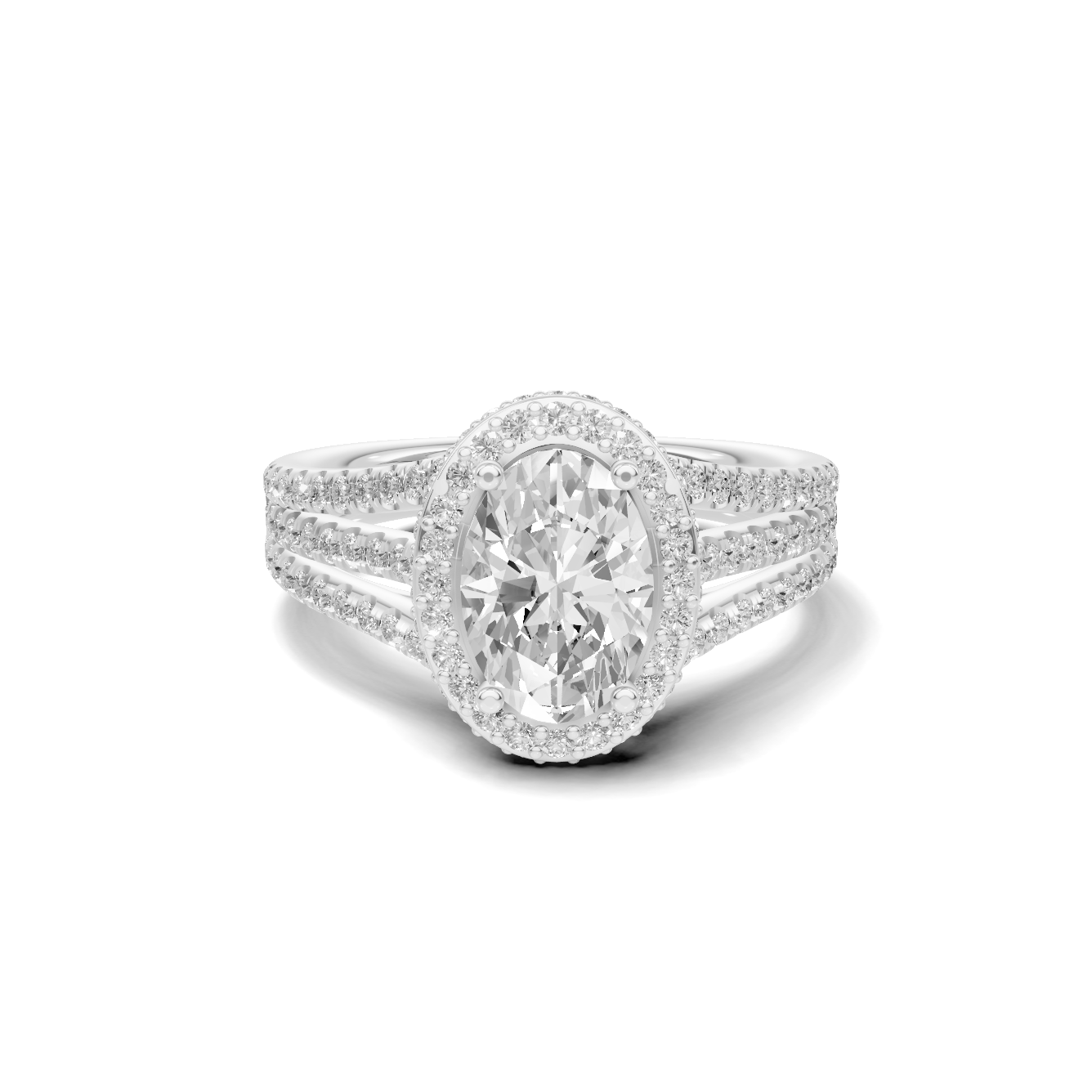 Shimmering Triple Band Ring