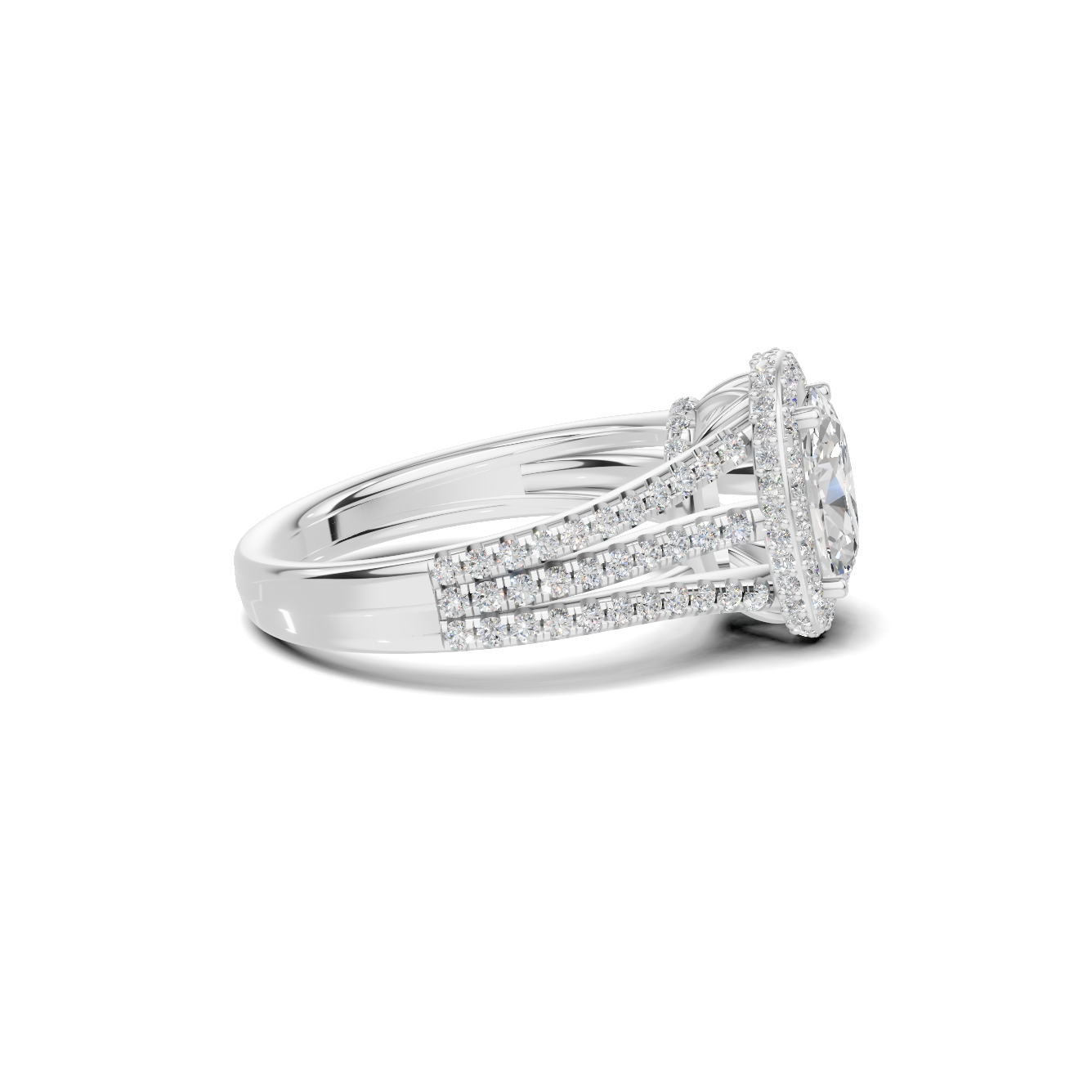 Shimmering Triple Band Ring