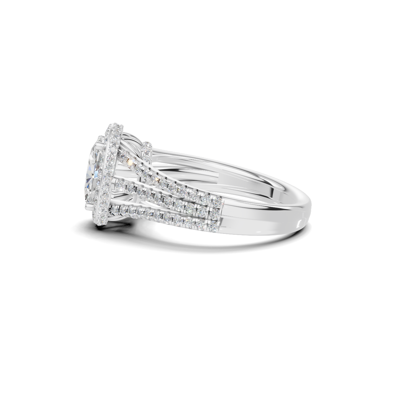 Shimmering Triple Band Ring