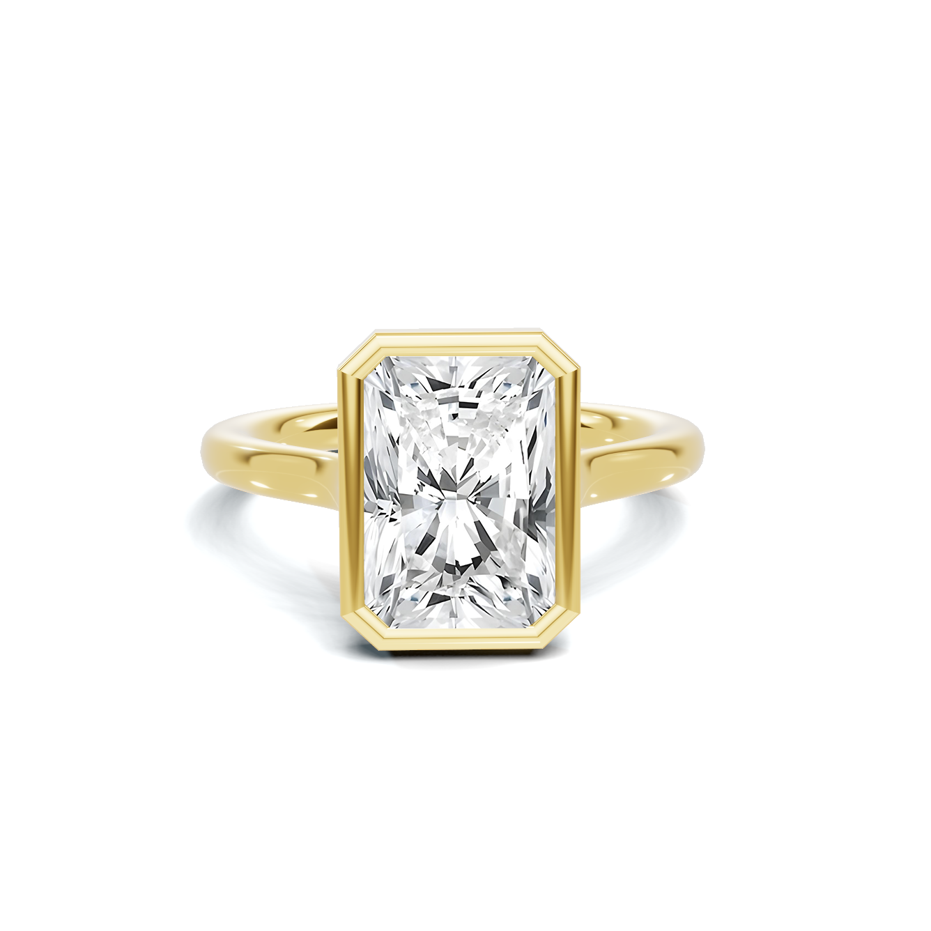 Sleek Bezel Set Ring