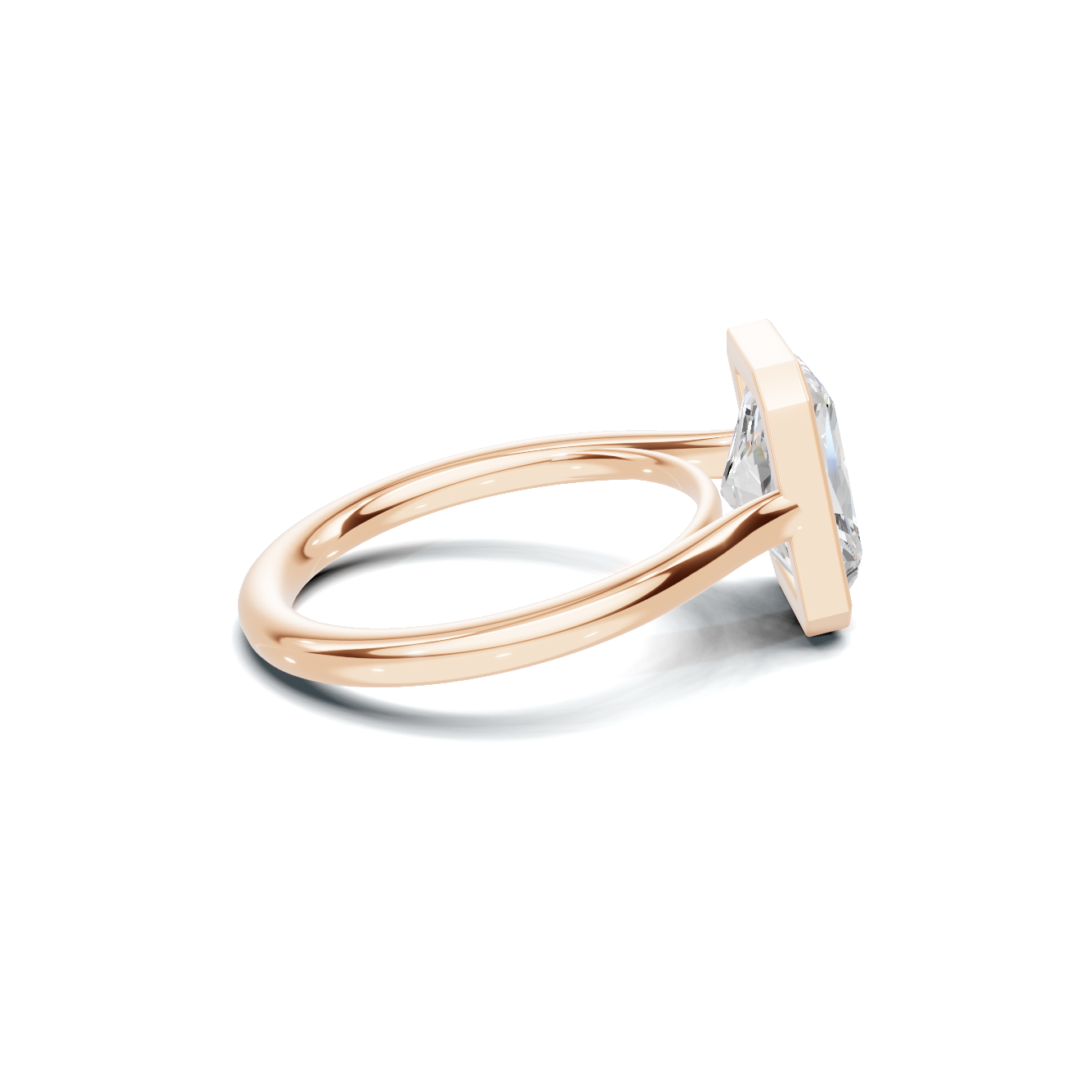 Sleek Bezel Set Ring