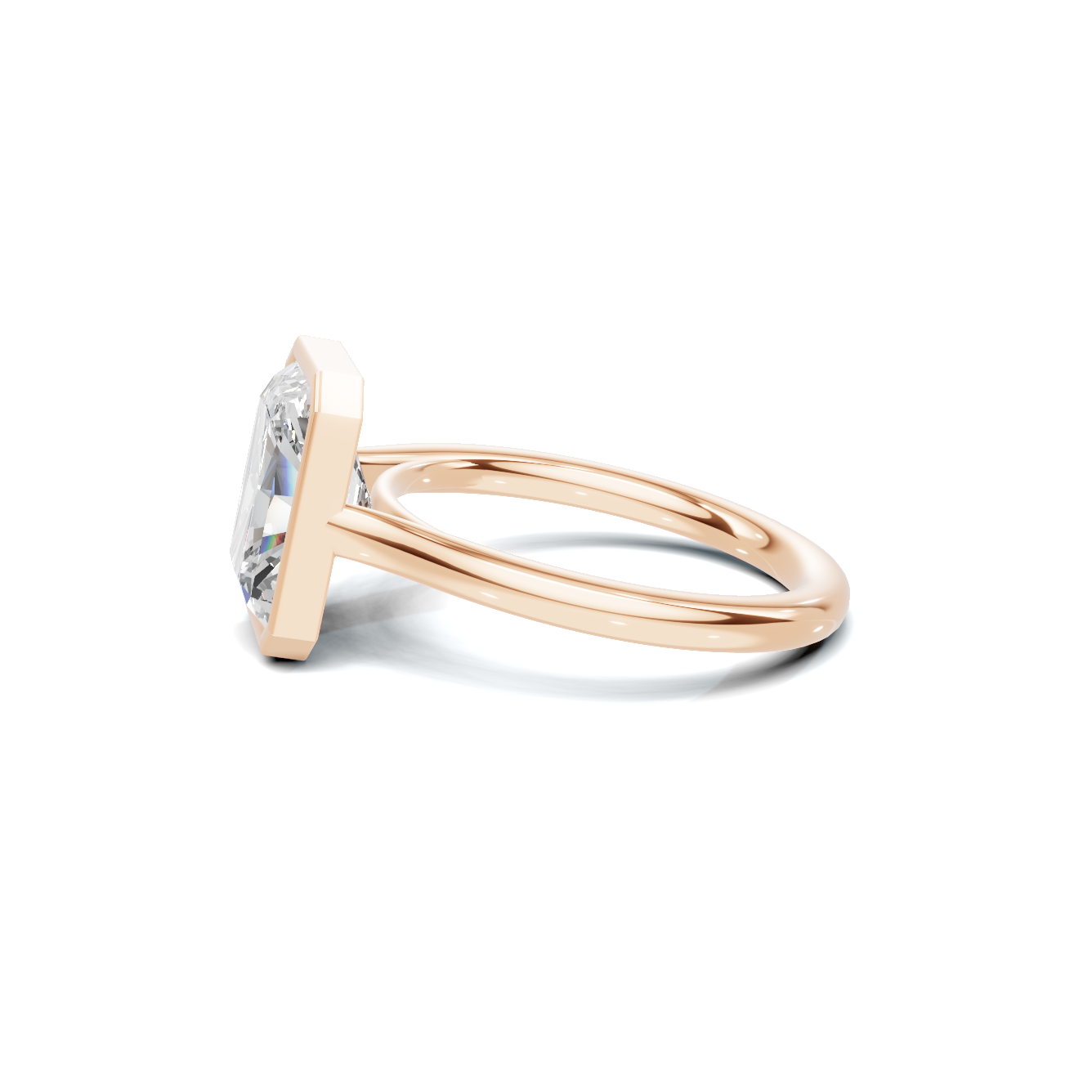 Sleek Bezel Set Ring