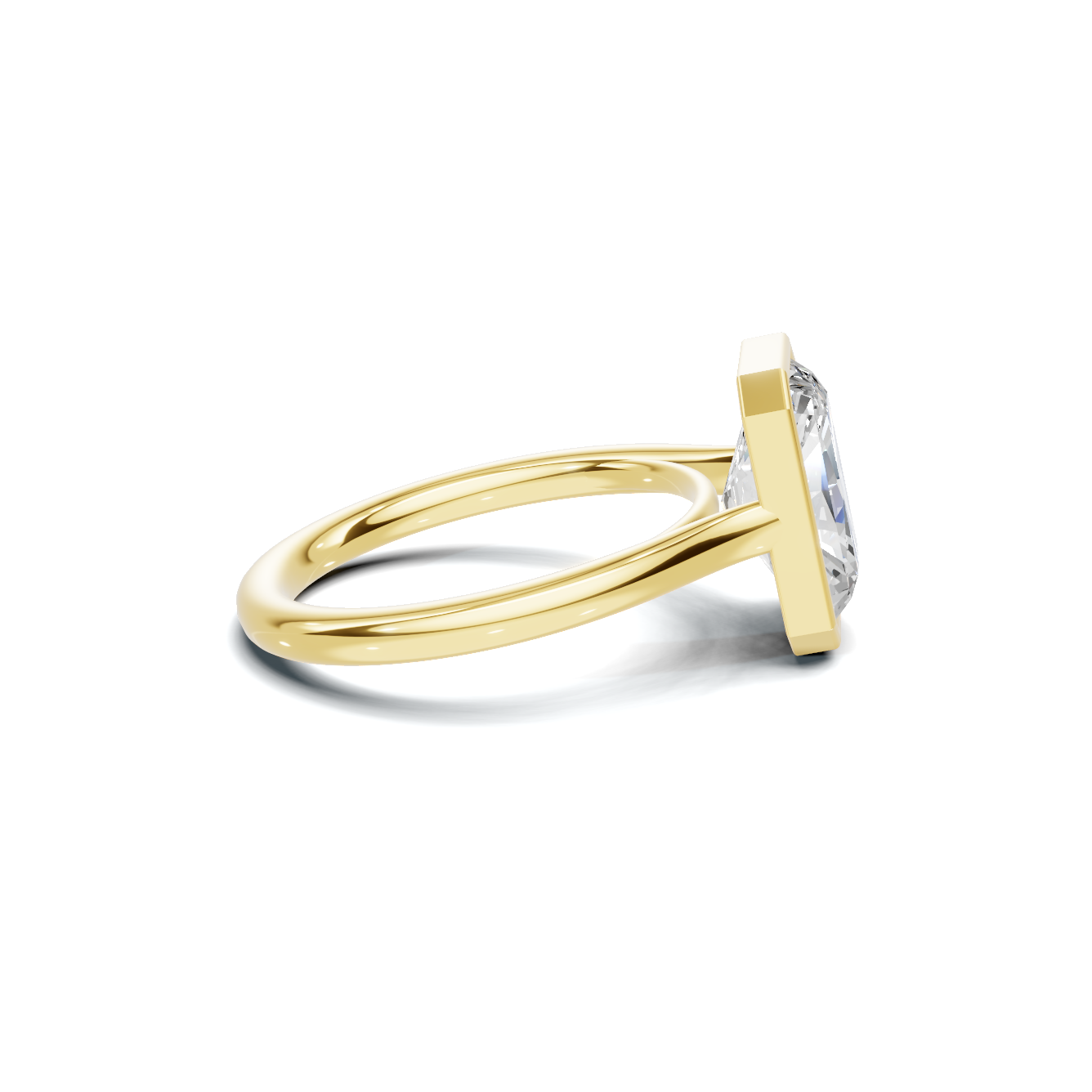 Sleek Bezel Set Ring
