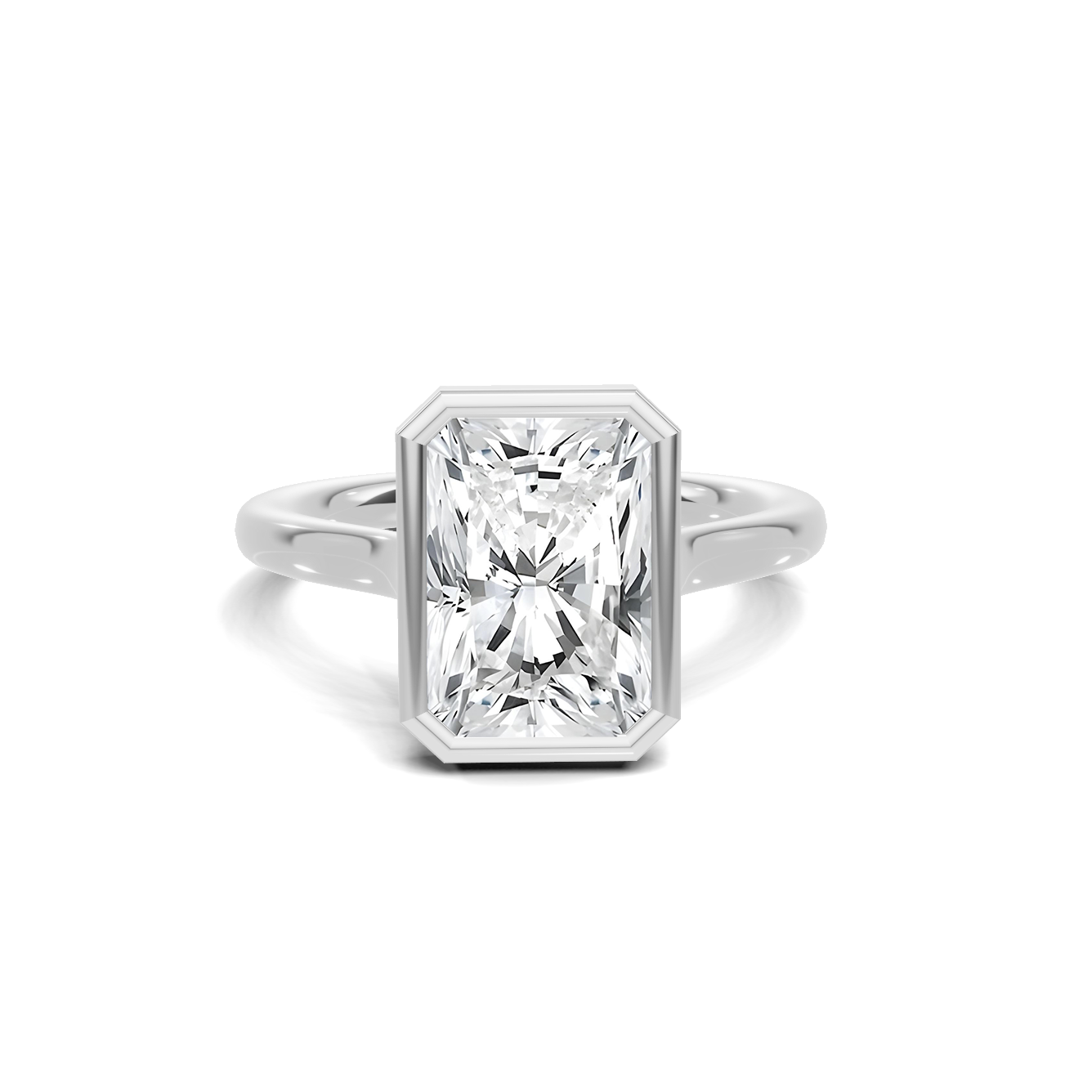 Sleek Bezel Set Ring