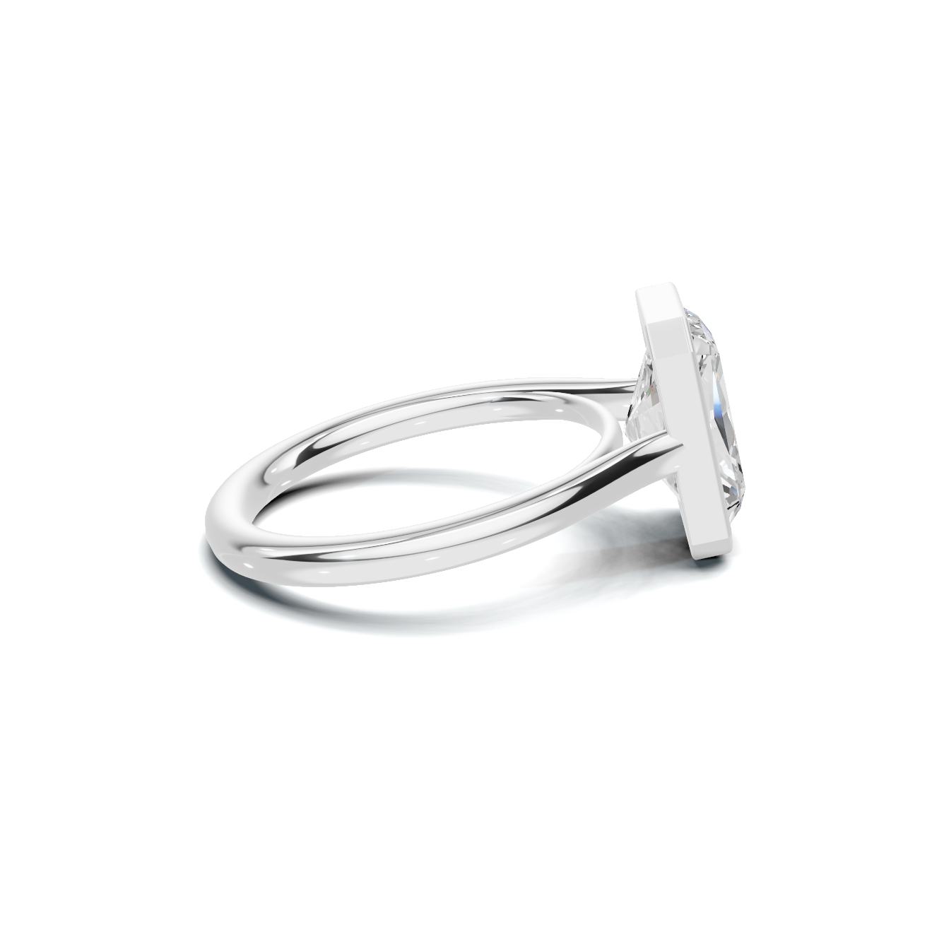 Sleek Bezel Set Ring