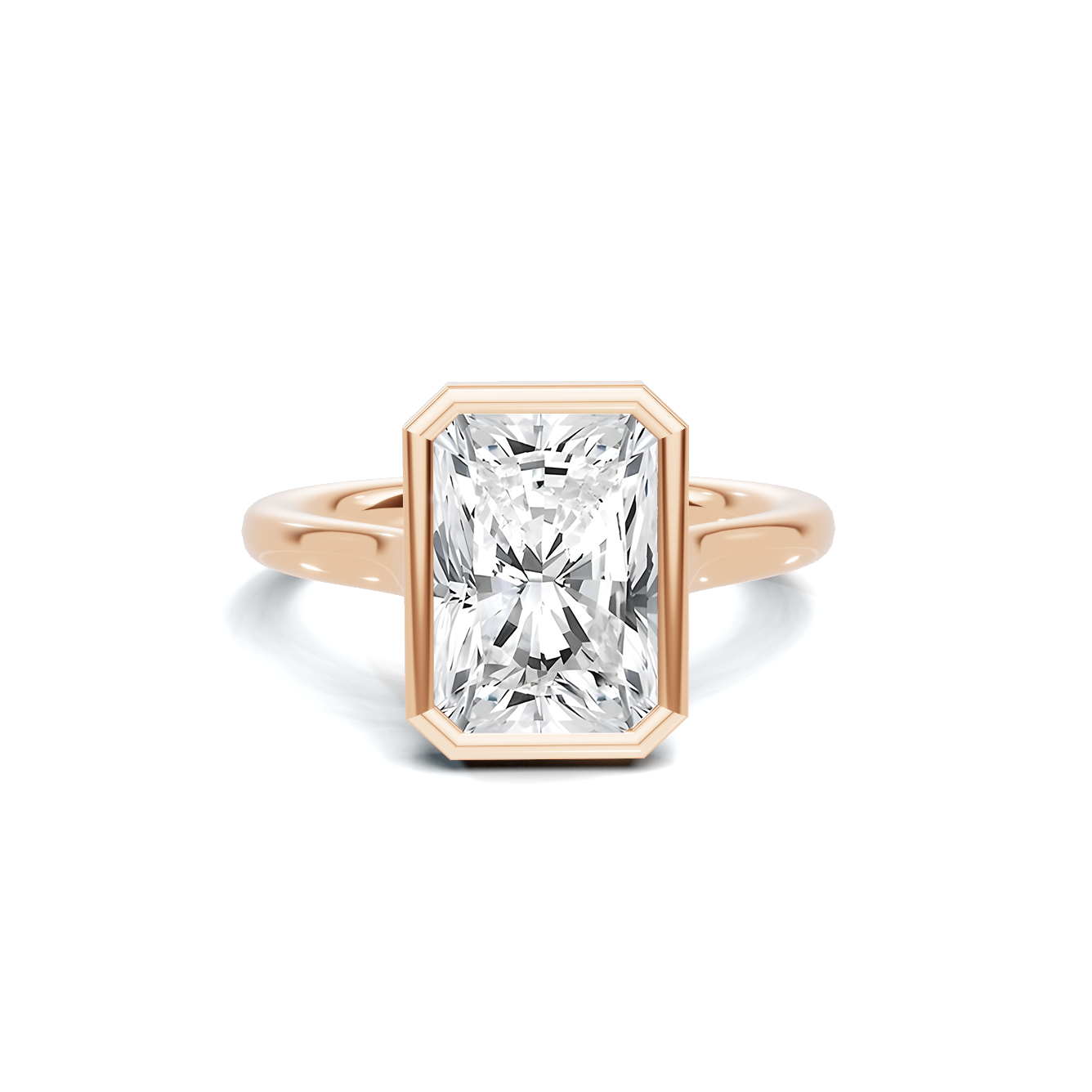 Sleek Bezel Set Ring