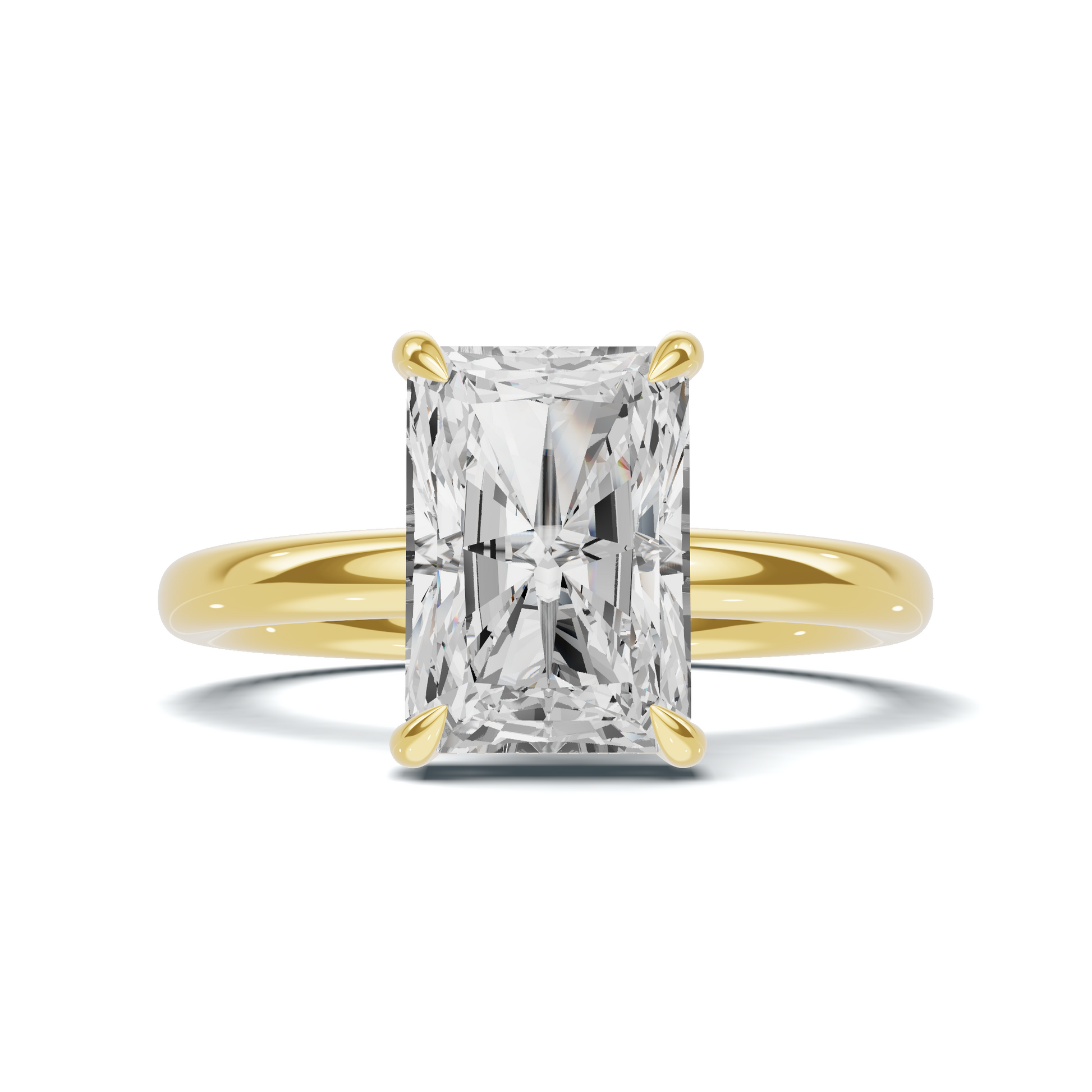 Sleek Hidden Halo Ring