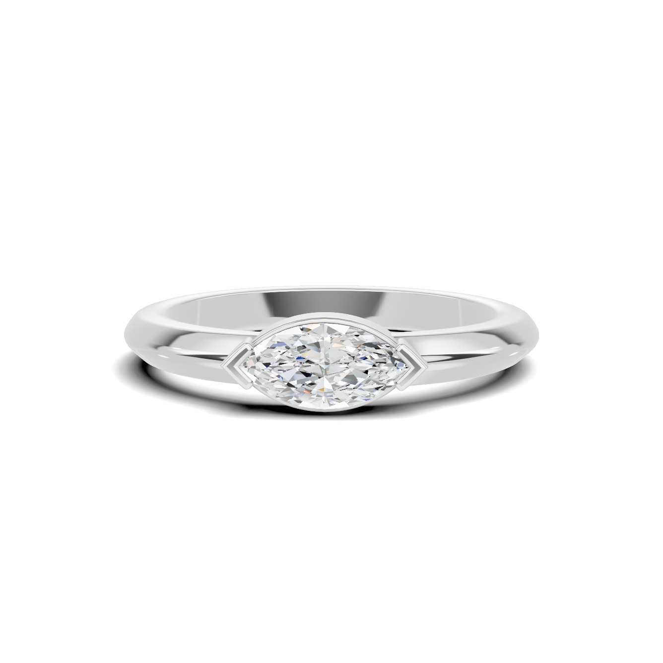 Sleek Marquise Statement Ring