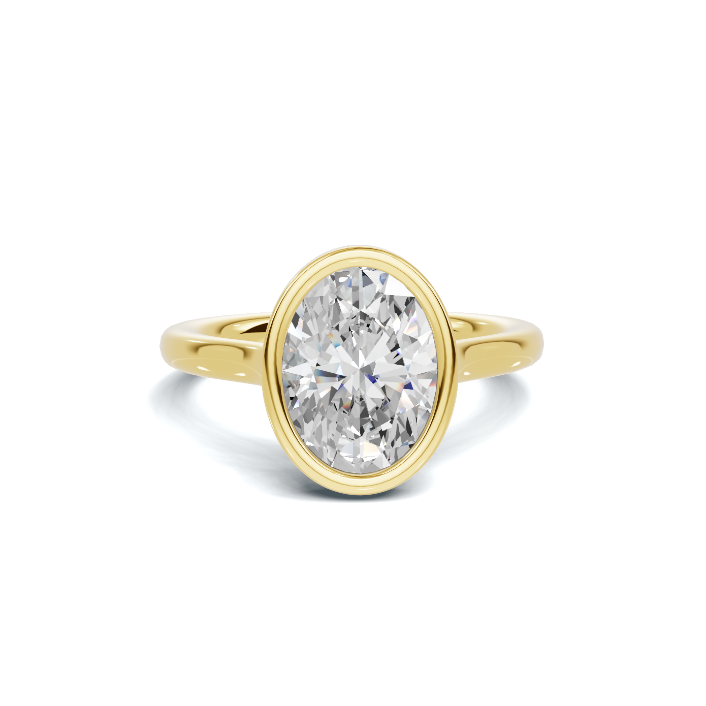 Sleek Modern Bezel Ring