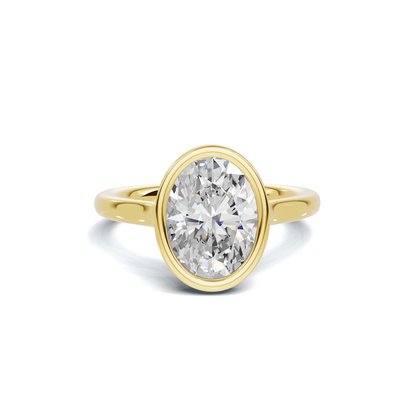 Sleek Modern Bezel Ring