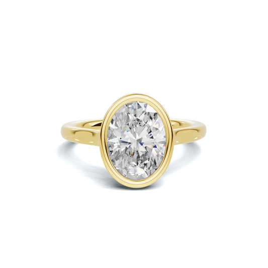 Sleek Modern Bezel Ring