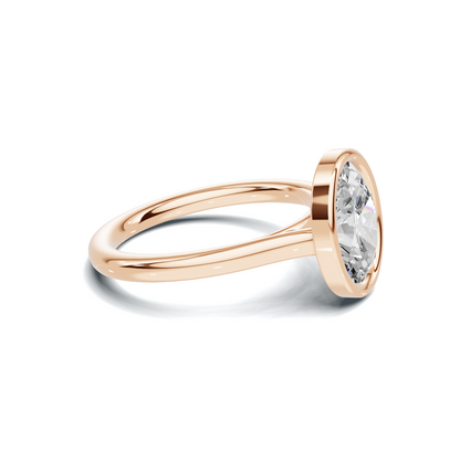 Sleek Modern Bezel Ring