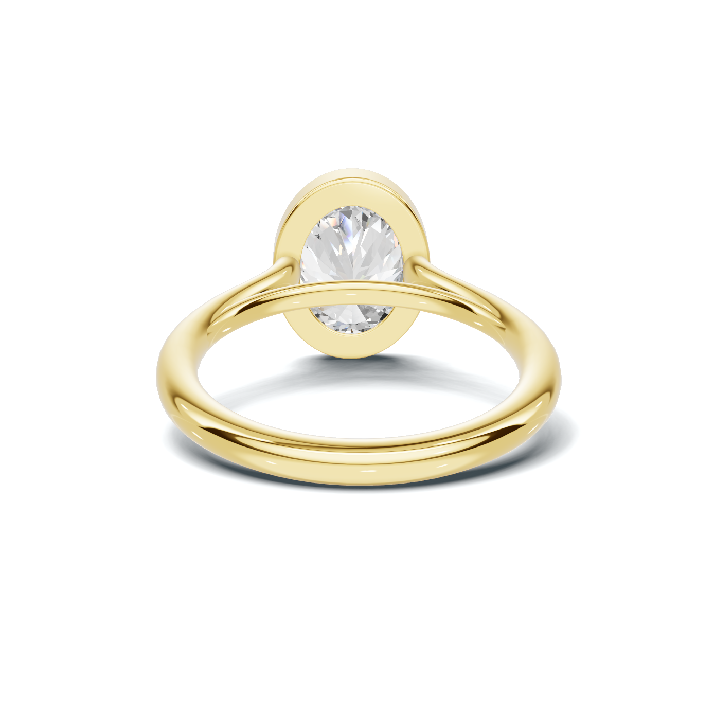 Sleek Modern Bezel Ring
