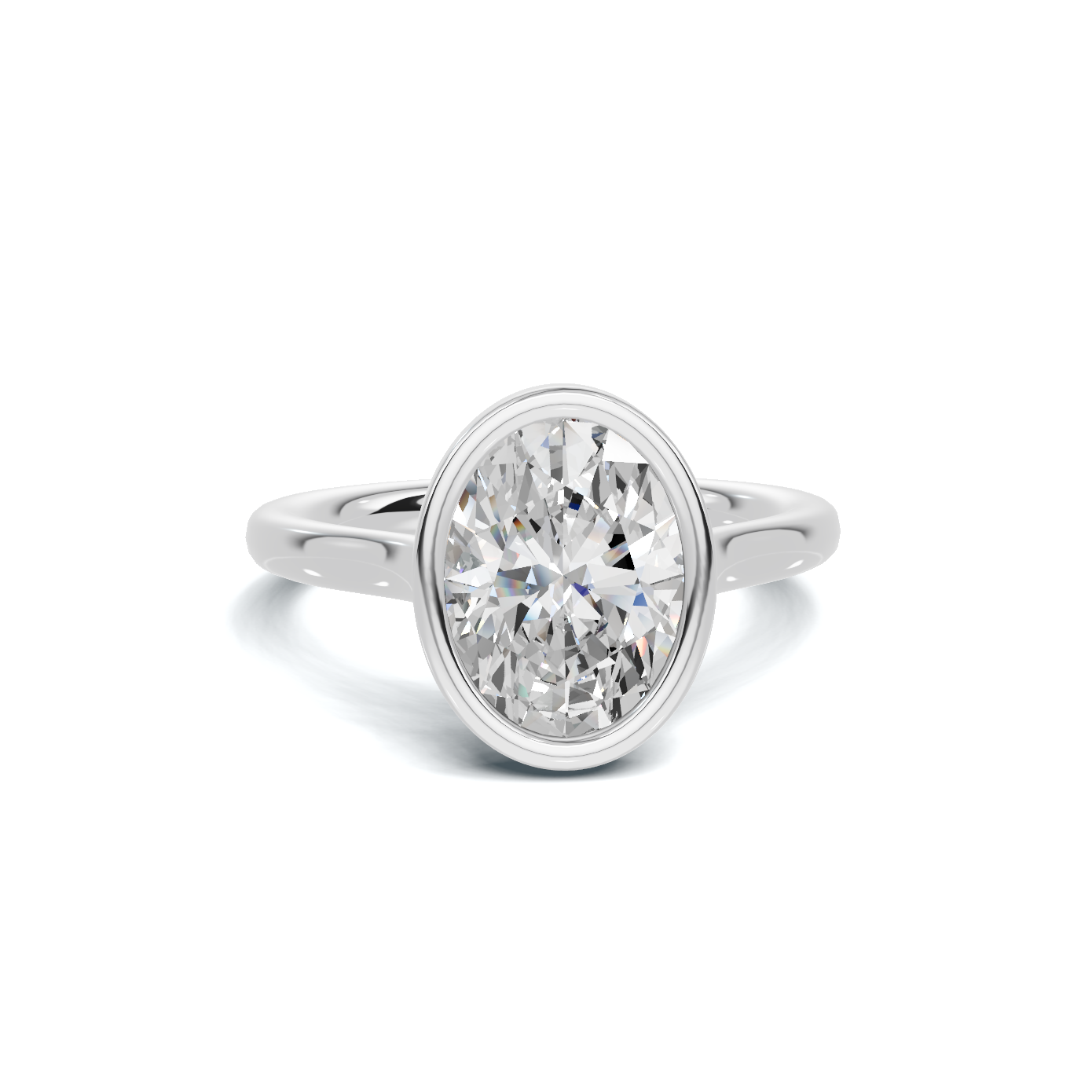Sleek Modern Bezel Ring