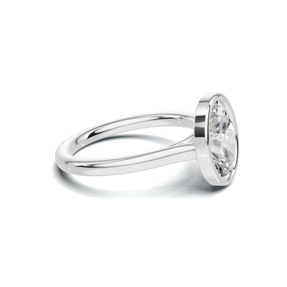 Sleek Modern Bezel Ring