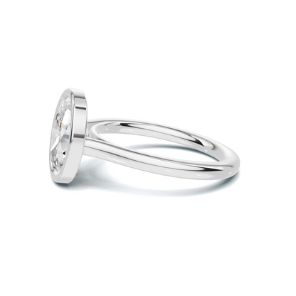 Sleek Modern Bezel Ring