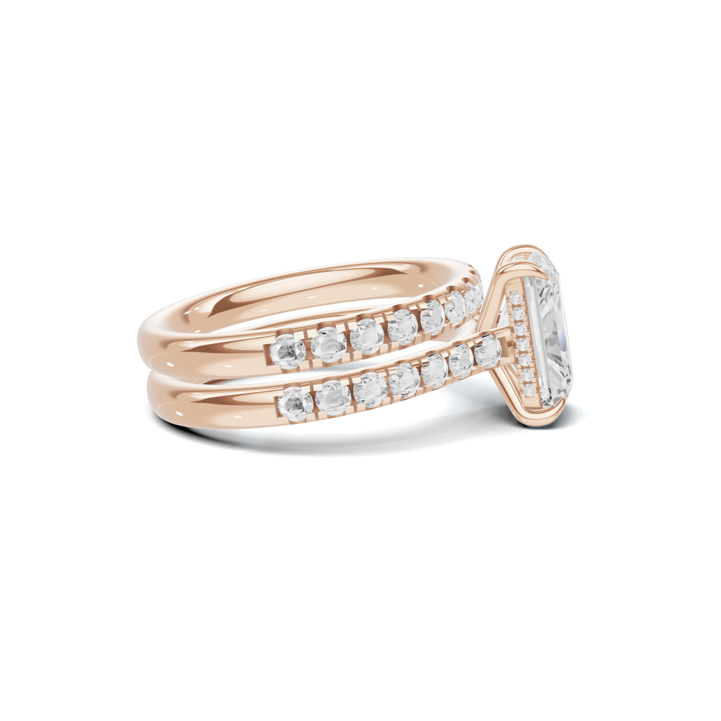 Sleek Stackable Bridal Ring