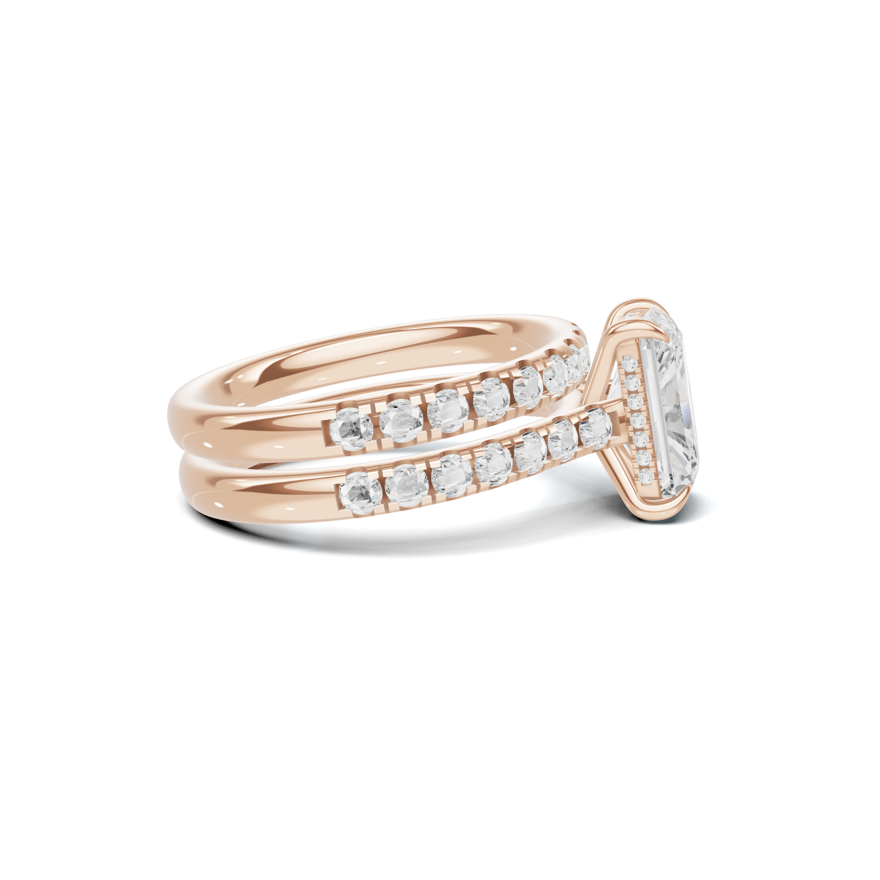 Sleek Stackable Bridal Ring
