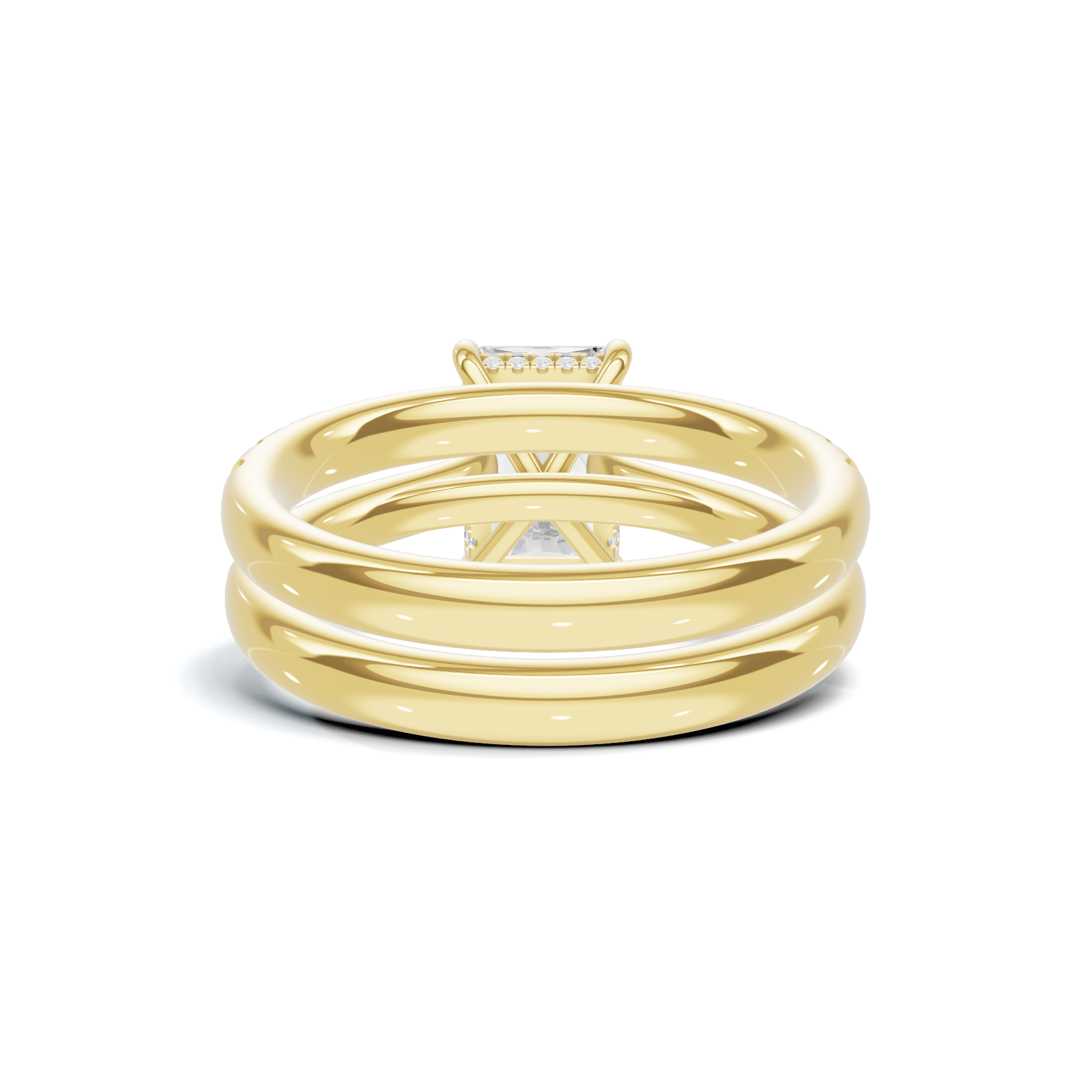 Sleek Stackable Bridal Ring