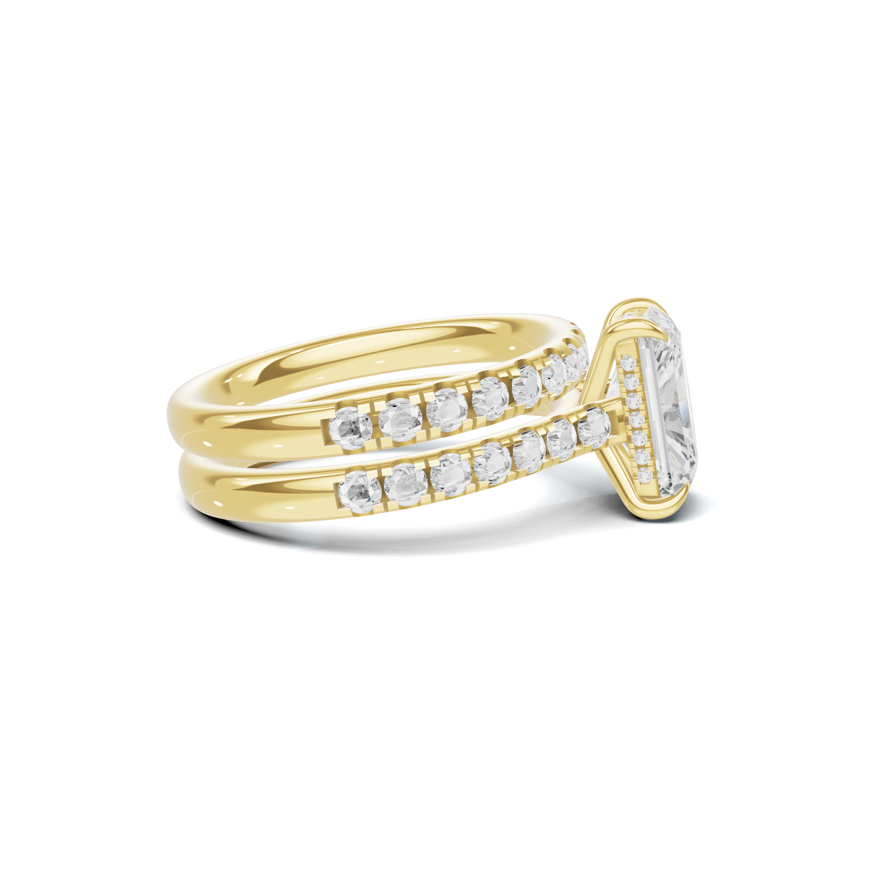 Sleek Stackable Bridal Ring