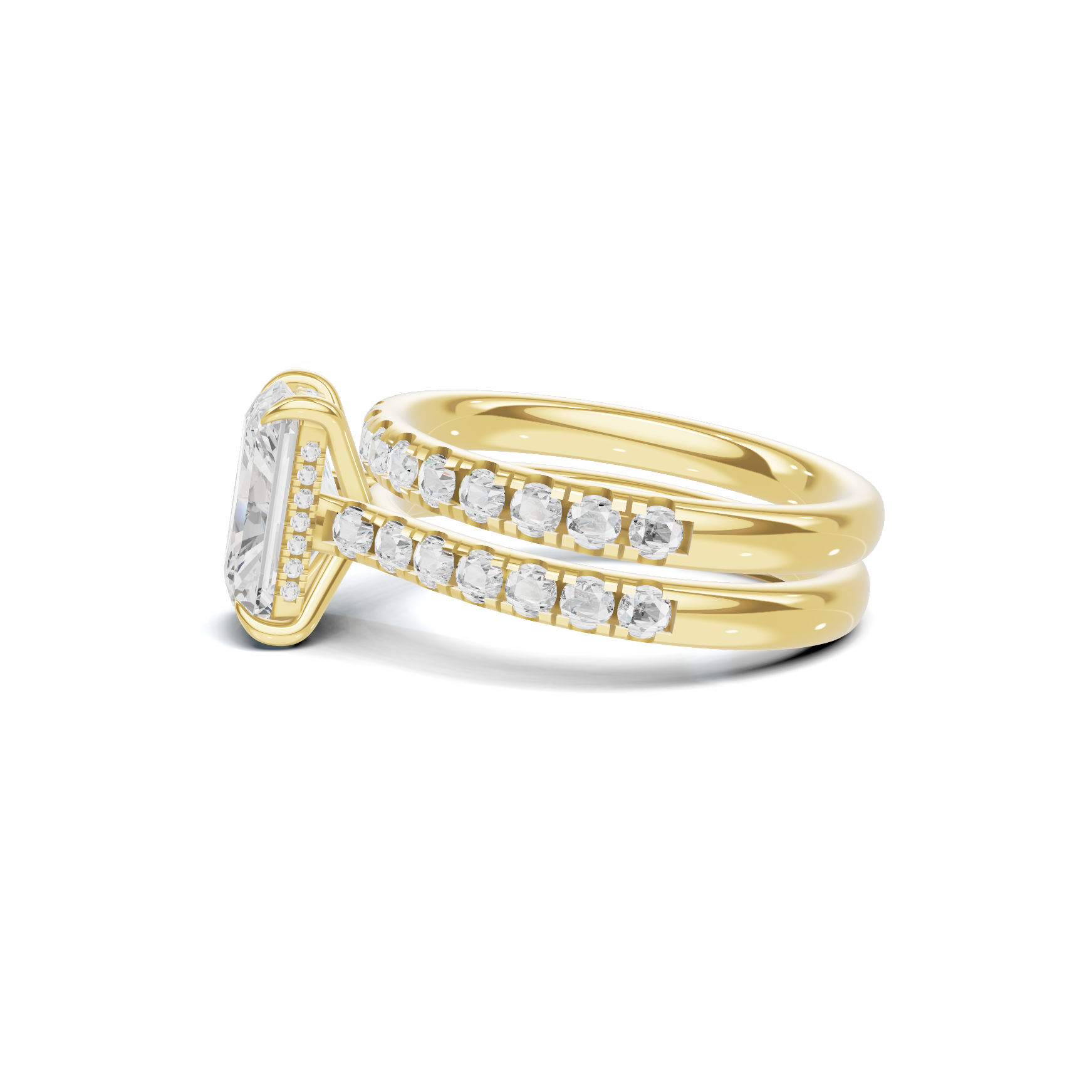 Sleek Stackable Bridal Ring