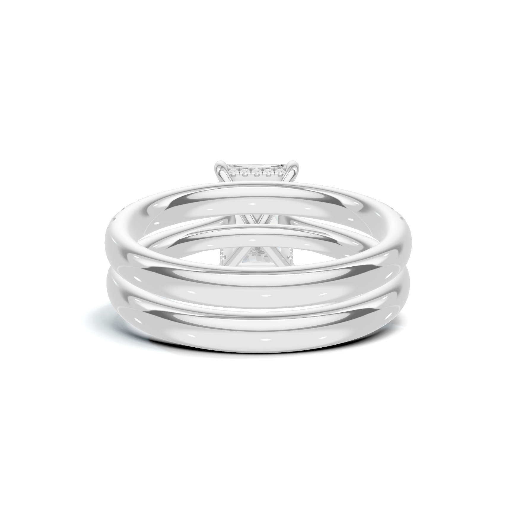Sleek Stackable Bridal Ring