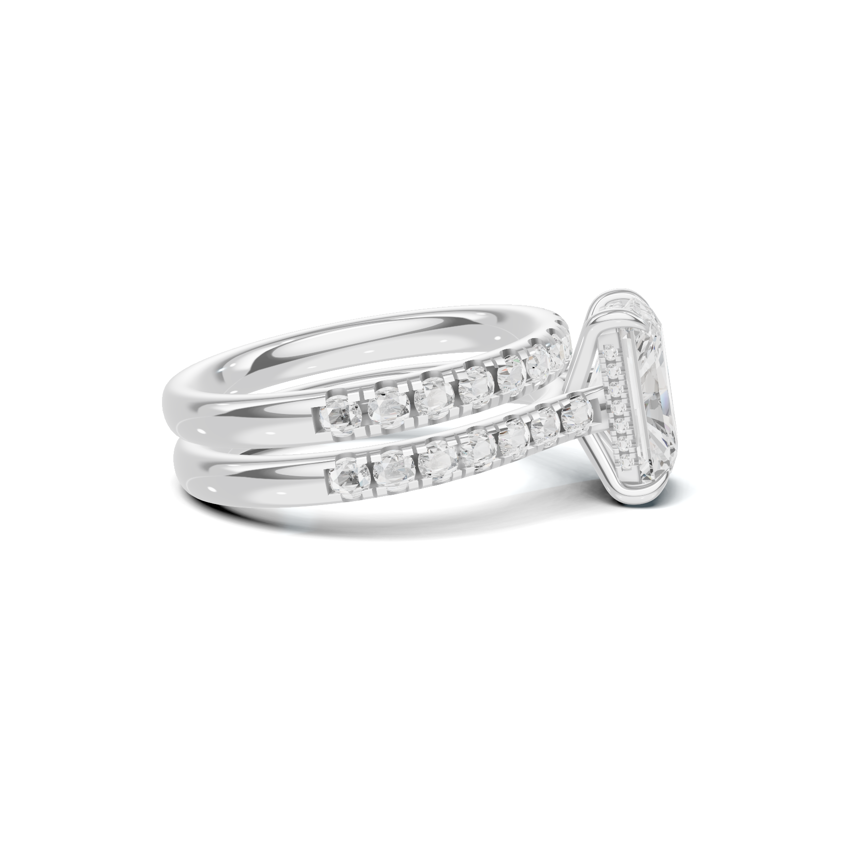 Sleek Stackable Bridal Ring