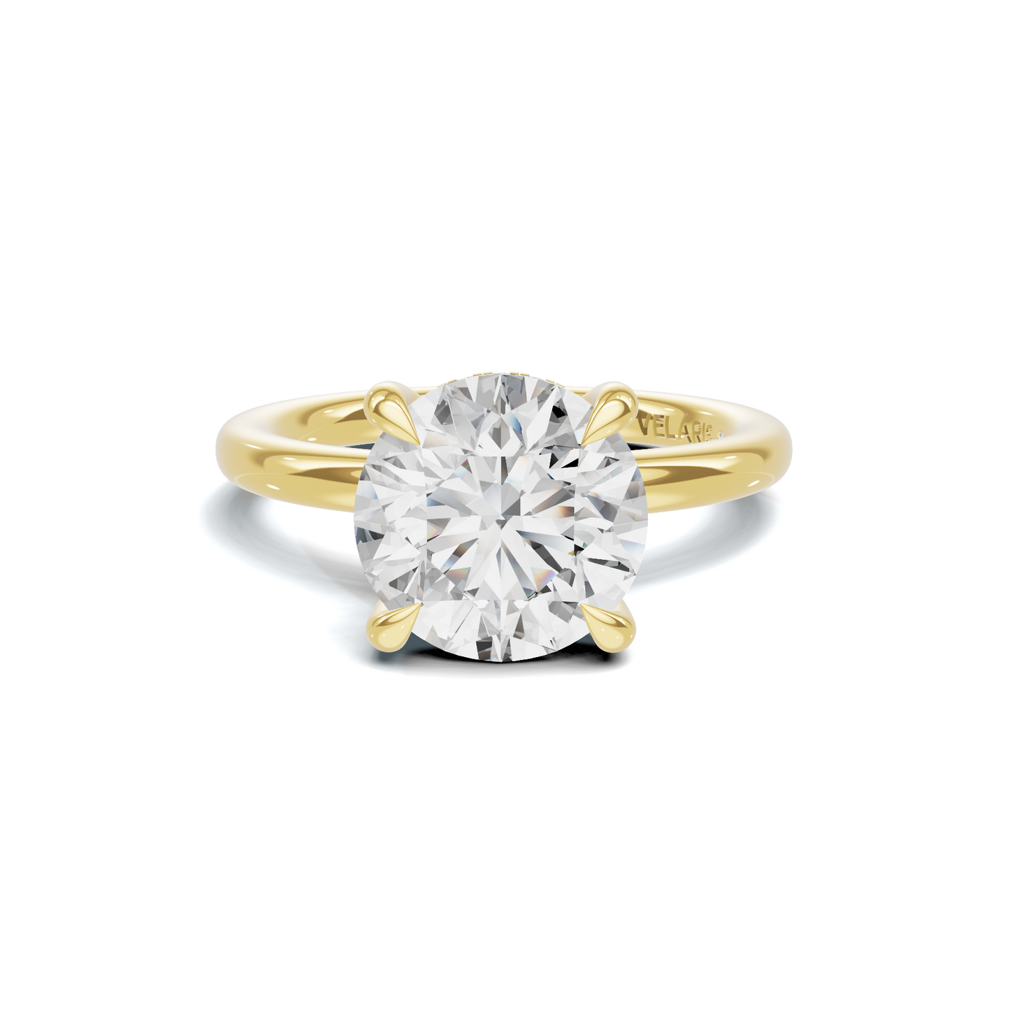 Solitaire Basket Ring