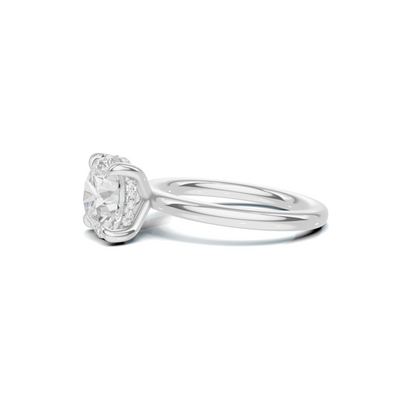 Solitaire Basket Ring