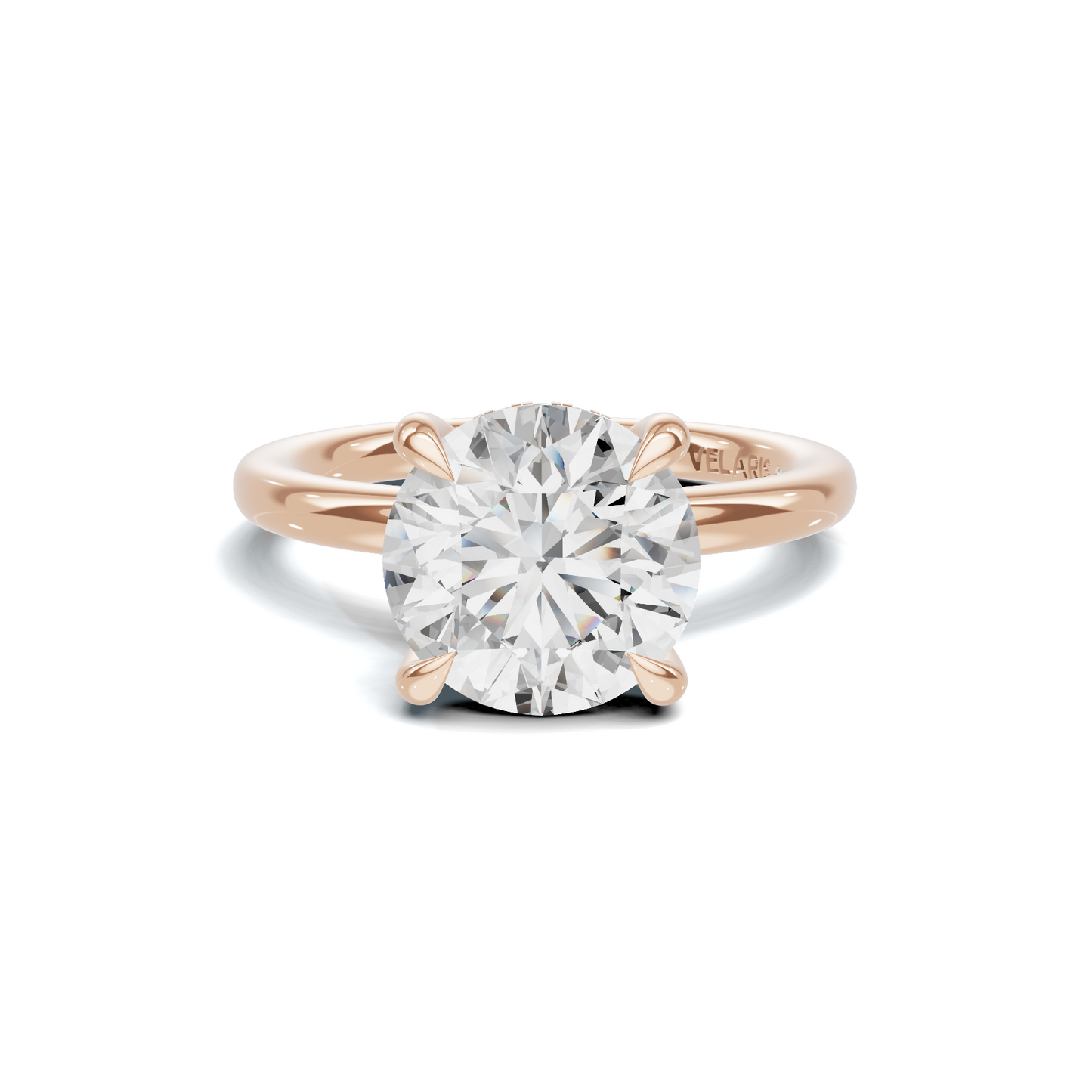 Solitaire Basket Ring