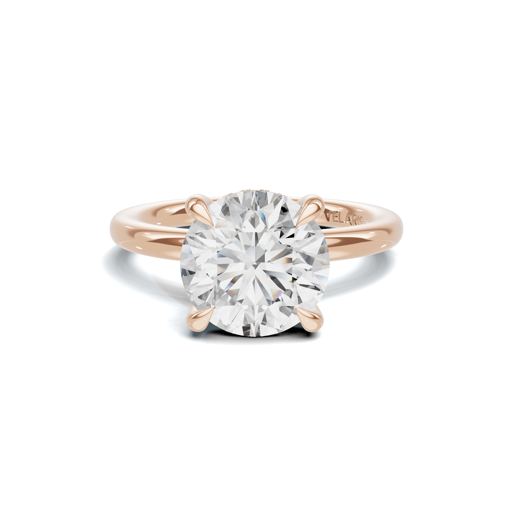 Solitaire Basket Ring