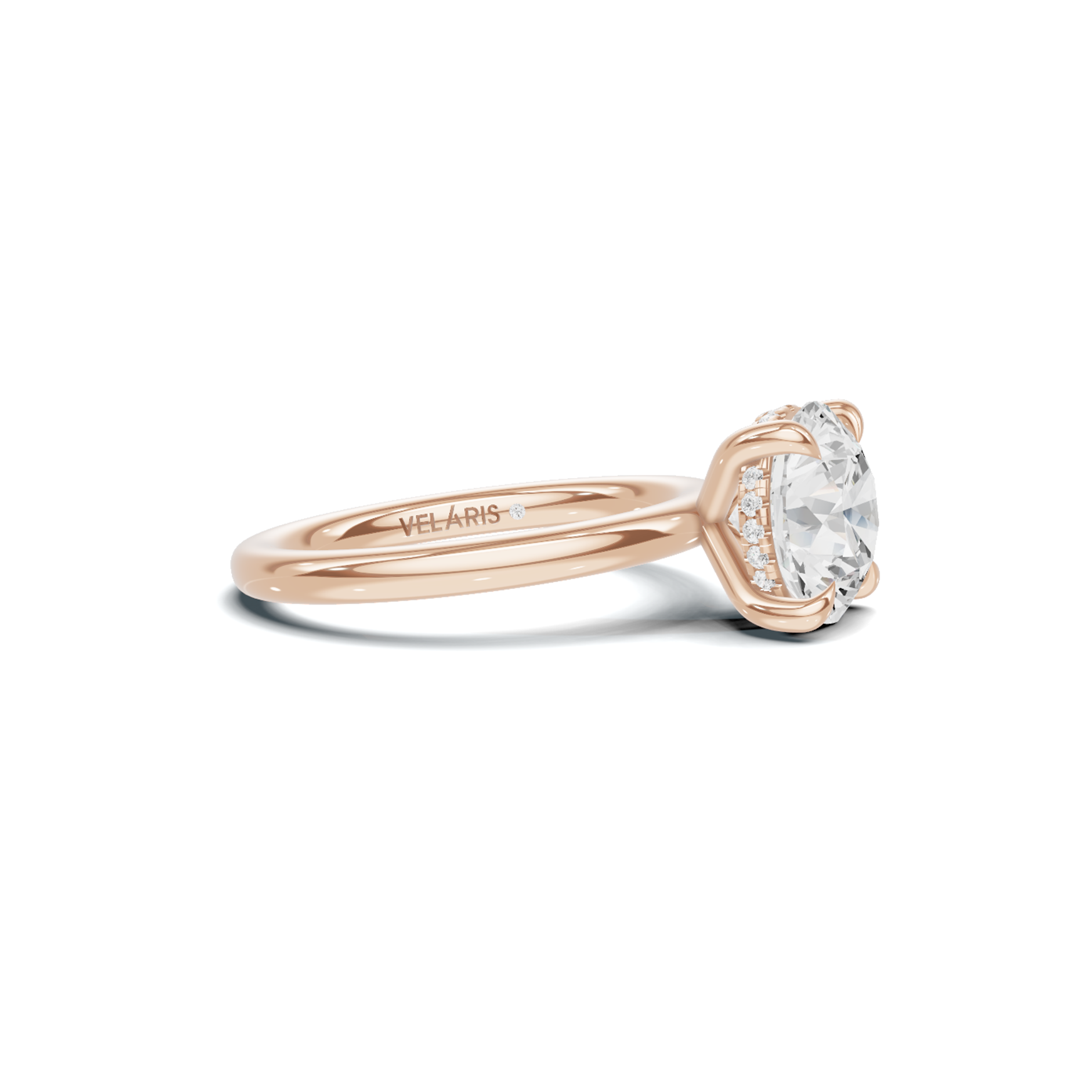 Solitaire Basket Ring