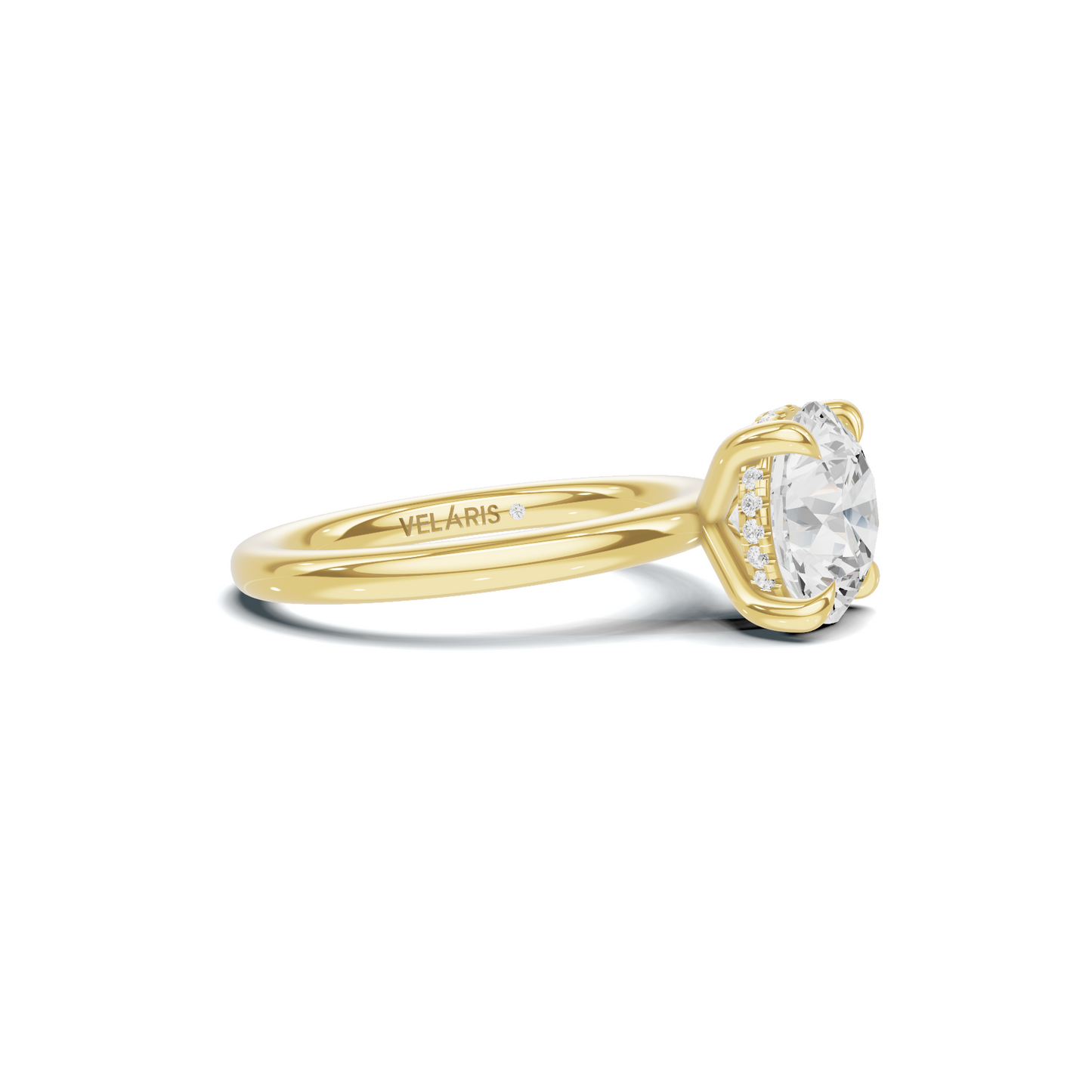 Solitaire Basket Ring