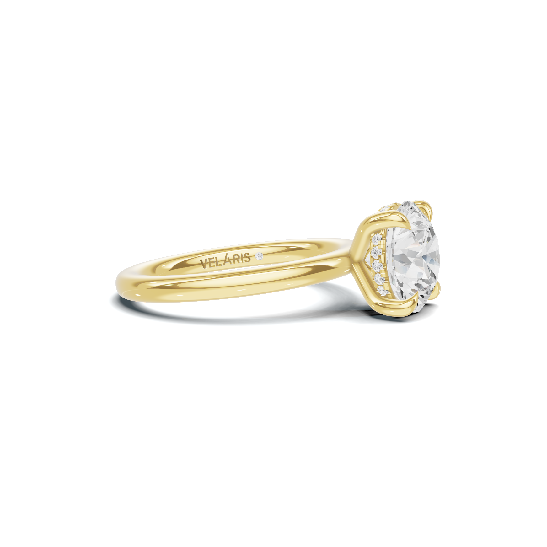 Solitaire Basket Ring