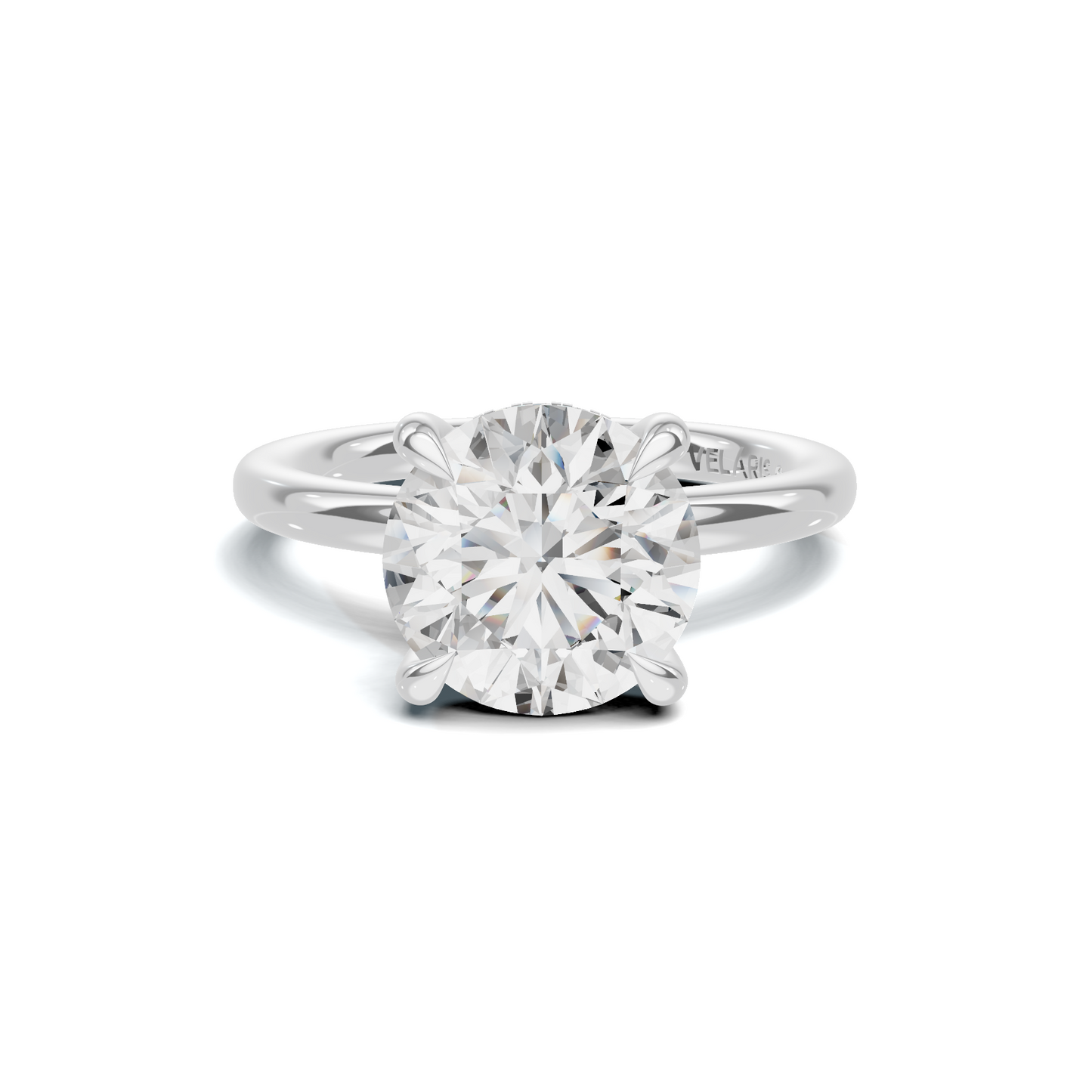 Solitaire Basket Ring