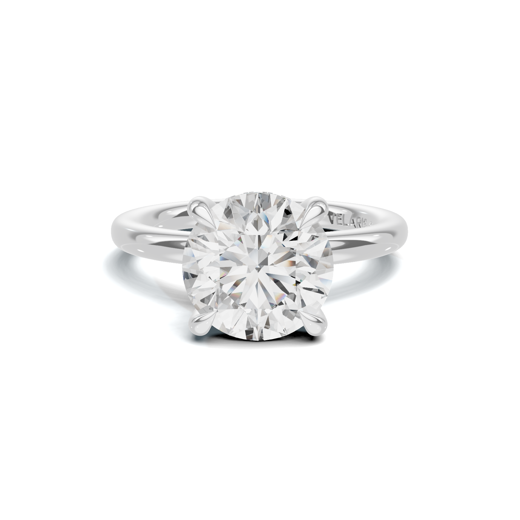 Solitaire Basket Ring