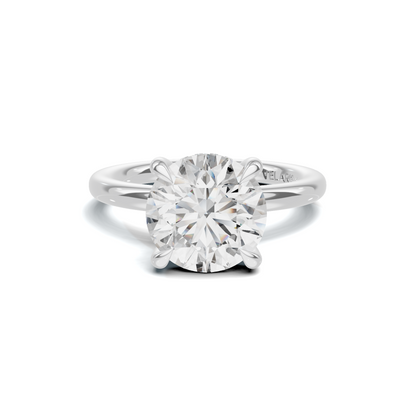Solitaire Basket Ring