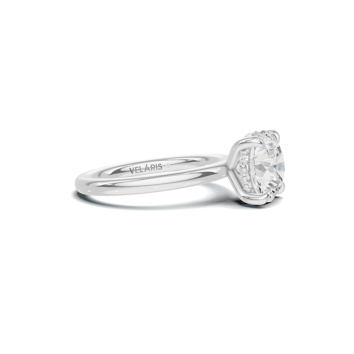 Solitaire Basket Ring