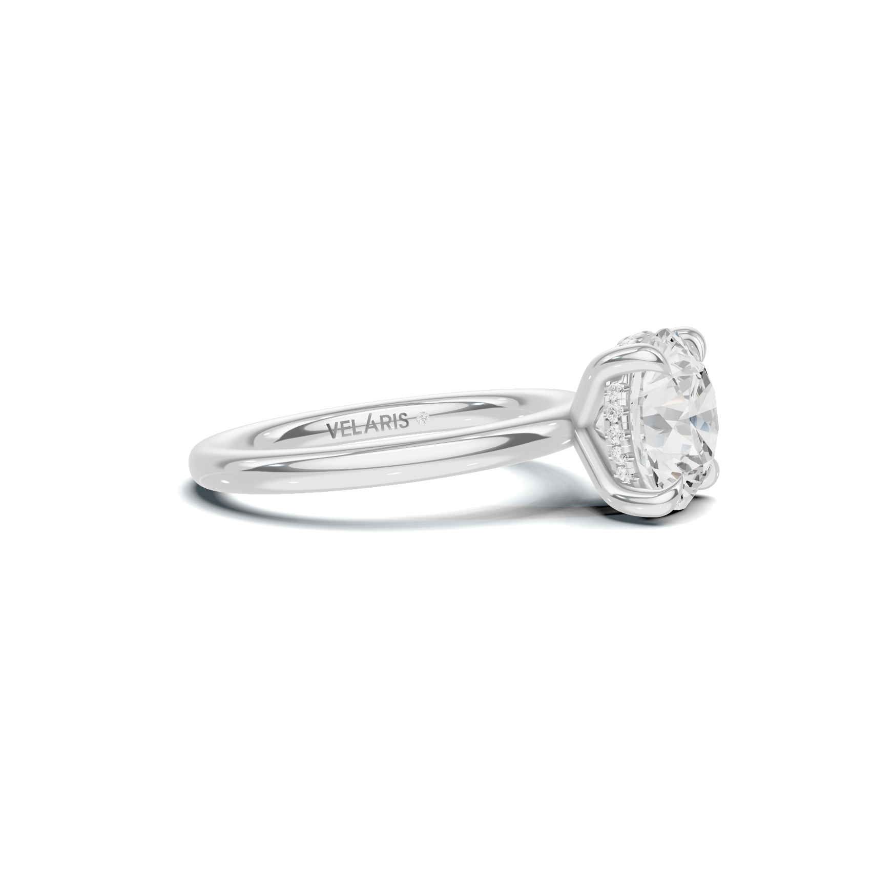 Solitaire Basket Ring