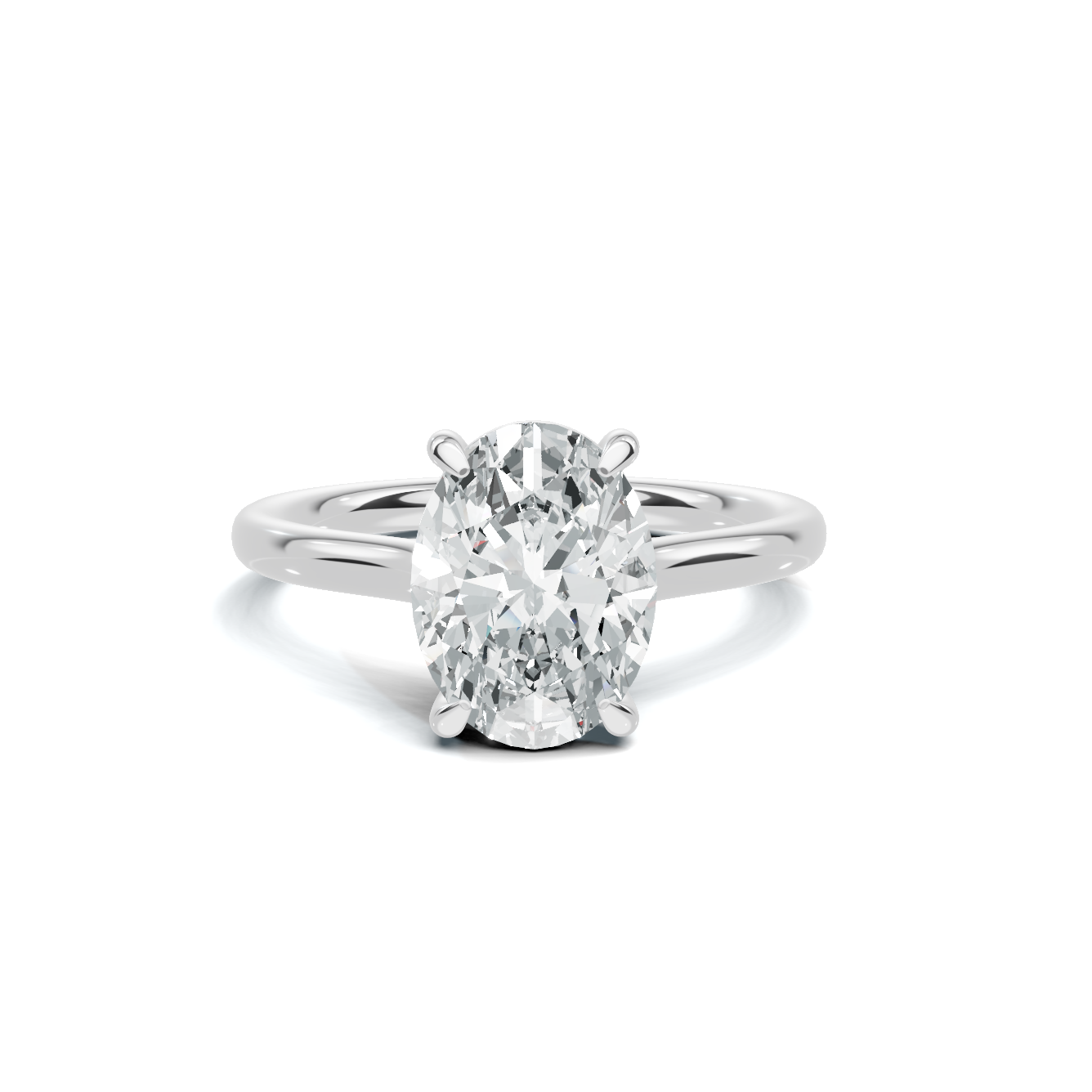 Solitaire Four Prong Ring