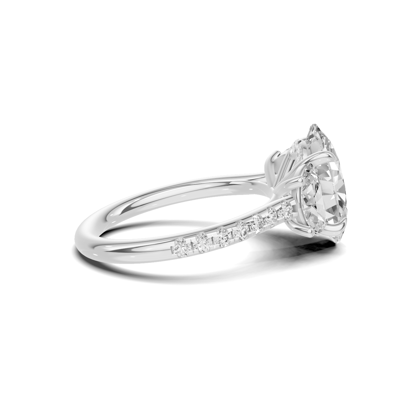 Sophisticated Half Moon Ring