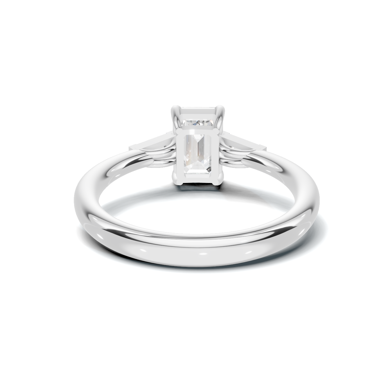Sophisticated Three Stone Ring