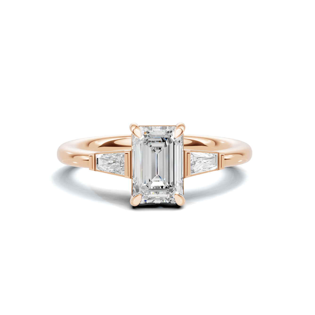 Sophisticated Three Stone Ring