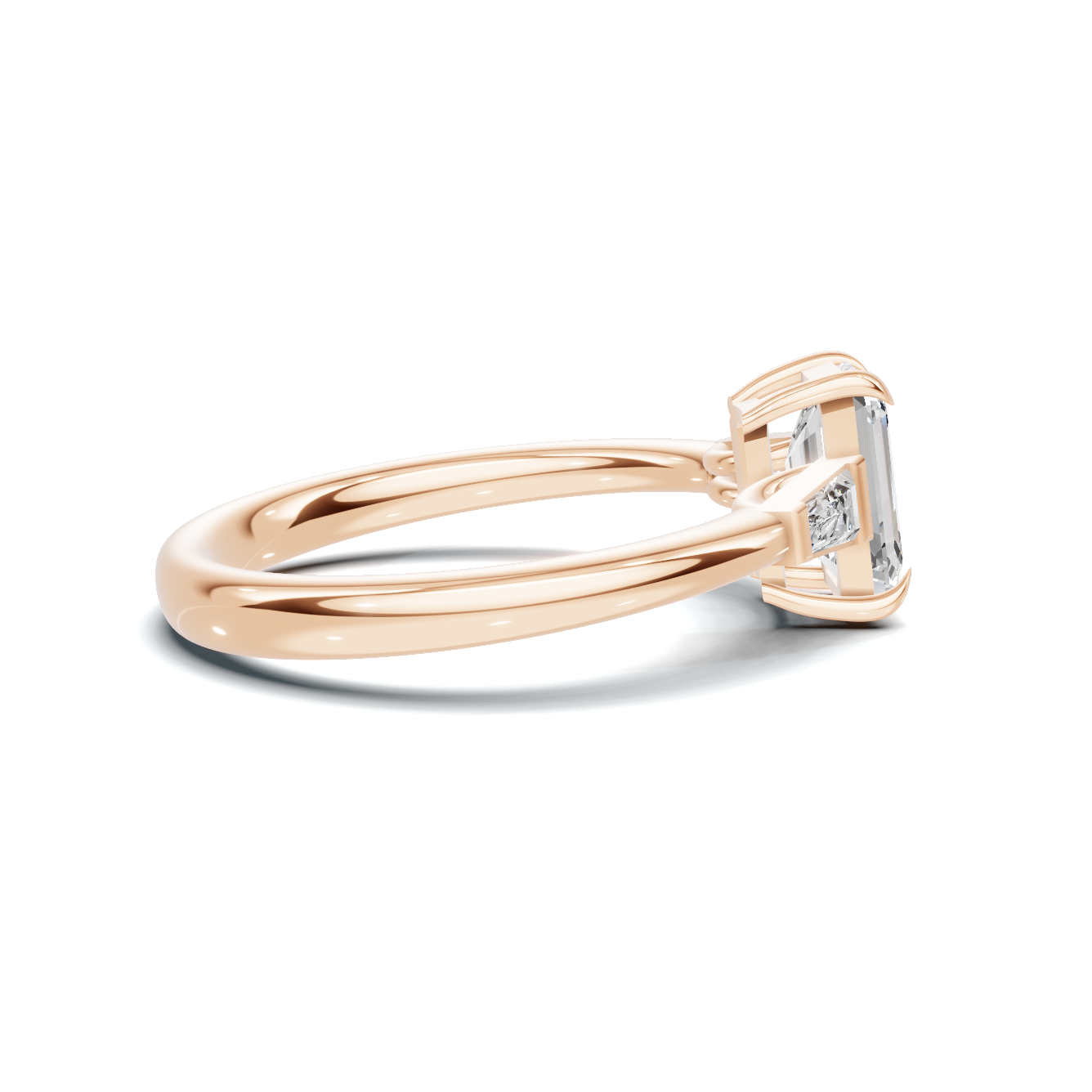 Sophisticated Three Stone Ring