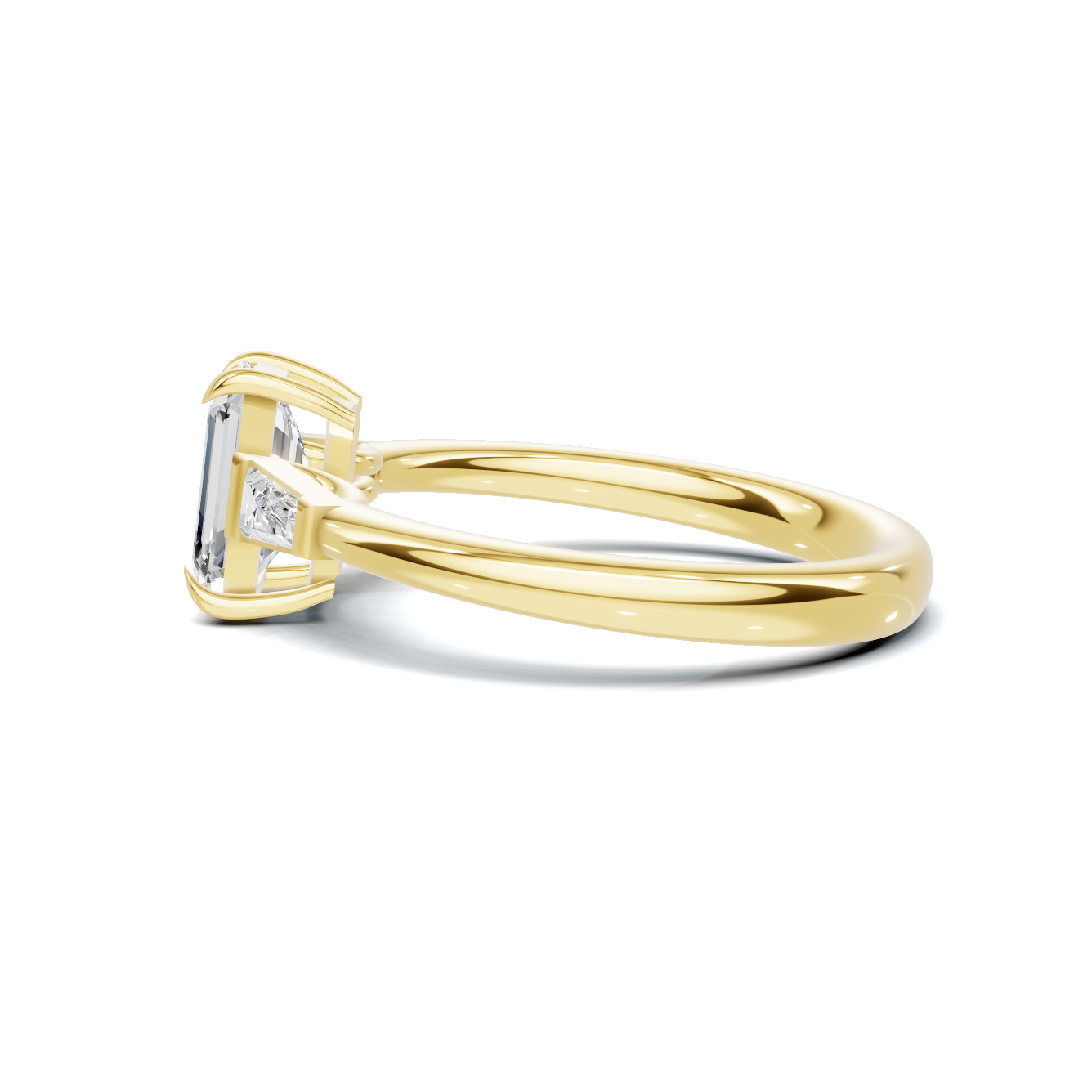 Sophisticated Three Stone Ring